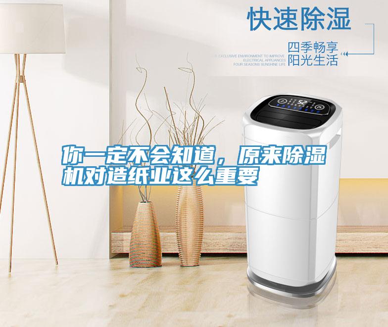 你一定不會(huì)知道，原來(lái)除濕機(jī)對(duì)造紙業(yè)這么重要