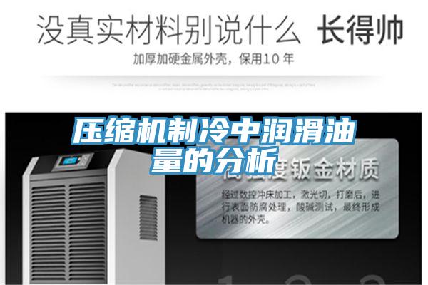 壓縮機(jī)制冷中潤(rùn)滑油量的分析