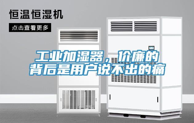 工業(yè)加濕器，價(jià)廉的背后是用戶(hù)說(shuō)不出的痛