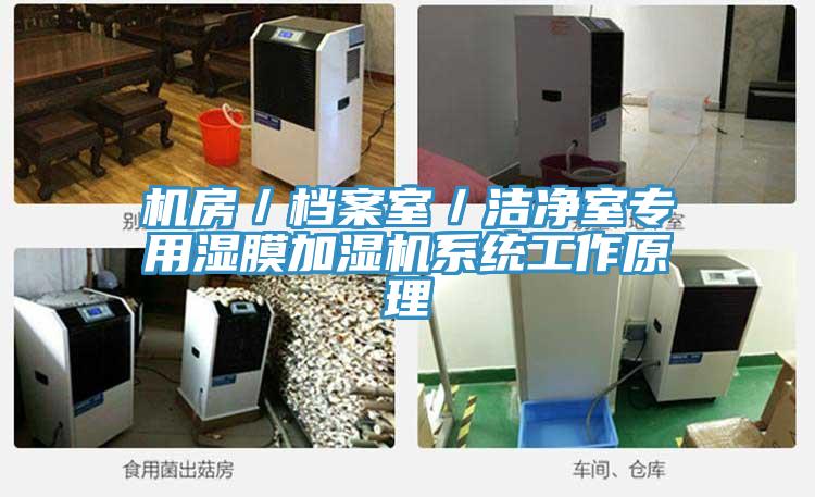 機房／檔案室／潔凈室專用濕膜加濕機系統(tǒng)工作原理