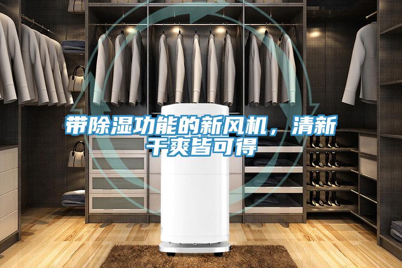 帶除濕功能的新風(fēng)機(jī)，清新干爽皆可得
