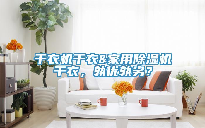 干衣機(jī)干衣&家用除濕機(jī)干衣，孰優(yōu)孰劣？