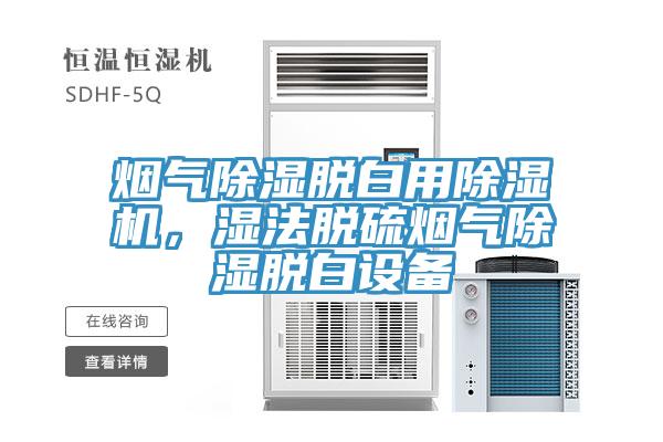煙氣除濕脫白用除濕機(jī)，濕法脫硫煙氣除濕脫白設(shè)備