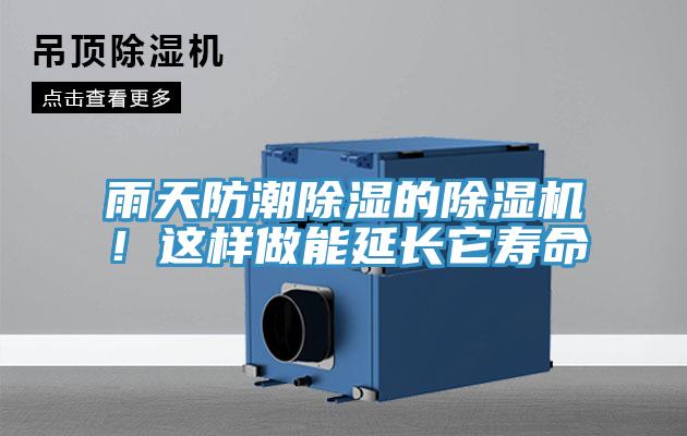 雨天防潮除濕的除濕機！這樣做能延長它壽命