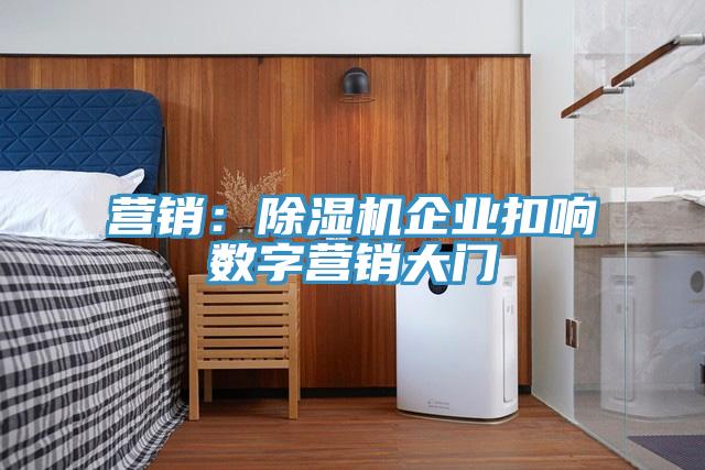 營銷：除濕機(jī)企業(yè)扣響數(shù)字營銷大門