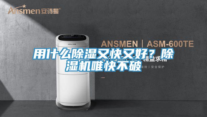 用什么除濕又快又好？除濕機唯快不破