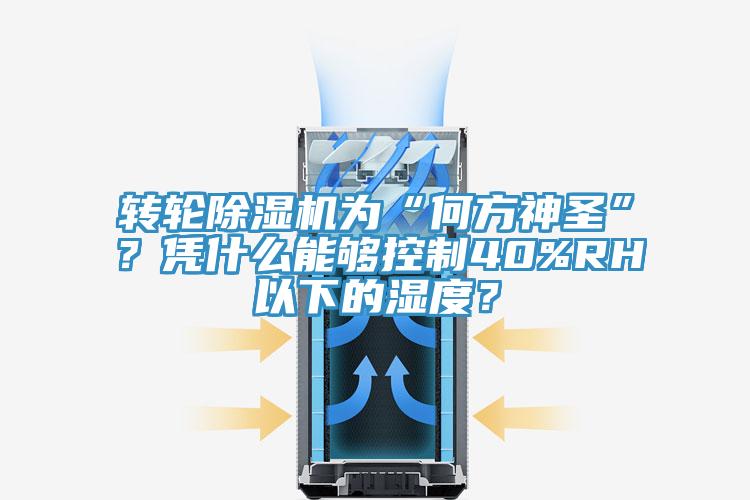 轉輪除濕機為“何方神圣”？憑什么能夠控制40%RH以下的濕度？