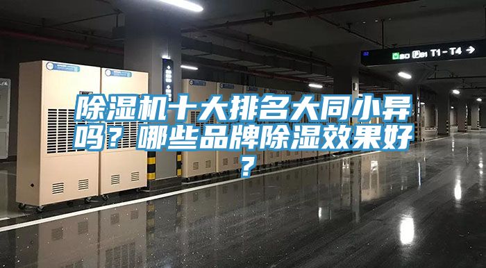 除濕機十大排名大同小異嗎？哪些品牌除濕效果好？