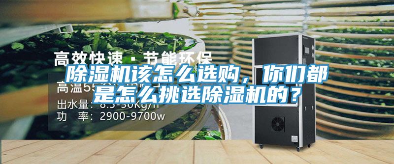 除濕機該怎么選購，你們都是怎么挑選除濕機的？