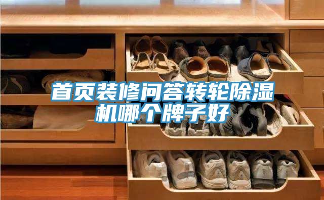 首頁裝修問答轉(zhuǎn)輪除濕機哪個牌子好