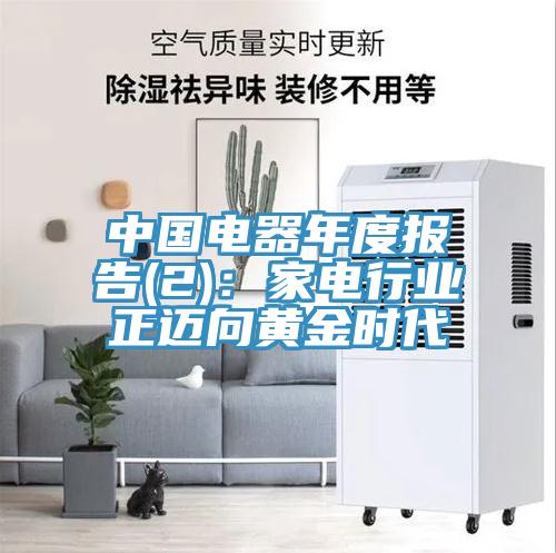 中國(guó)電器年度報(bào)告(2)：家電行業(yè)正邁向黃金時(shí)代
