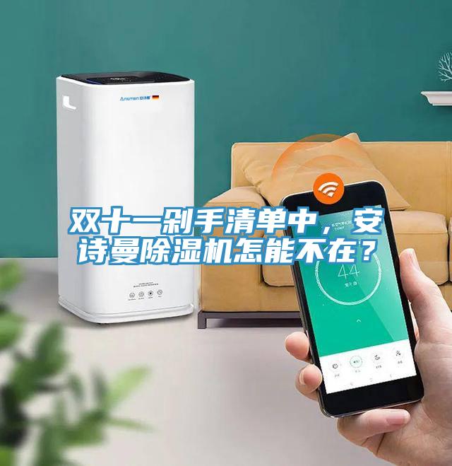雙十一剁手清單中，安詩(shī)曼除濕機(jī)怎能不在？